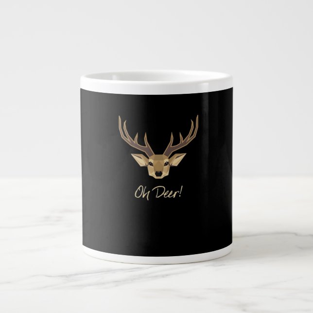 Grande Tasse Oh Deer Whimsical Artistic Expression  (Devant)