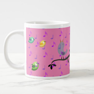 Grande Tasse Oiseaux chantant
