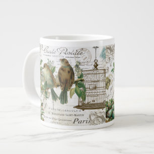 Grande Tasse Oiseaux et volières Vintages