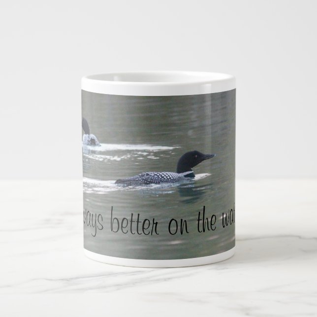Grande Tasse Oiseaux Une paire de huards (Devant)