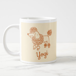 Grande Tasse Ornement de Poodle au nom personnalisé – Cadeau de