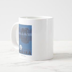 Grande Tasse Ours au clair de lune - Anchorage, Alaska
