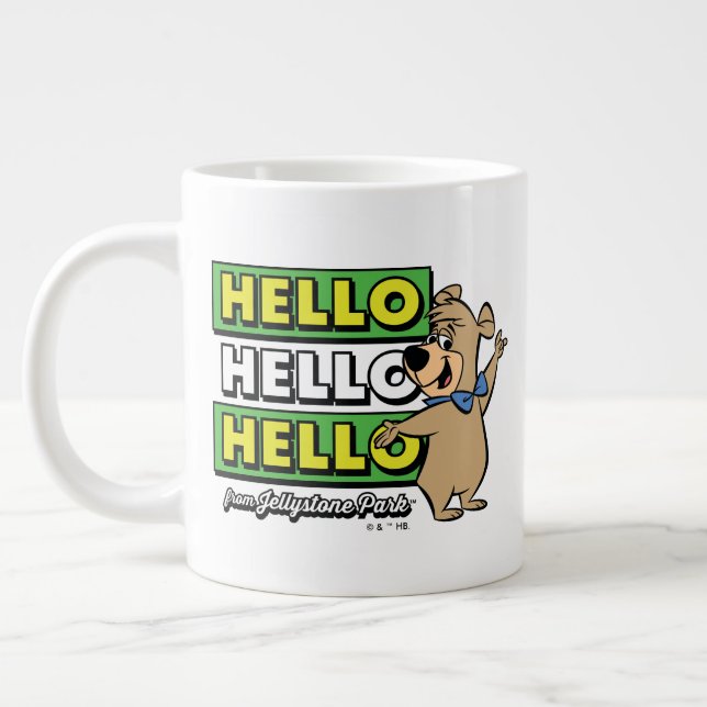 Grande Tasse Ours Boo Boo Bonjour Bonjour Bonjour De Jellystone (Gauche)