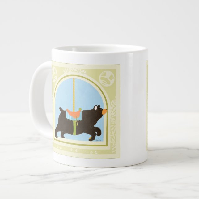 Grande Tasse Ours de carrousel par Juin Erica Vess (Devant gauche)