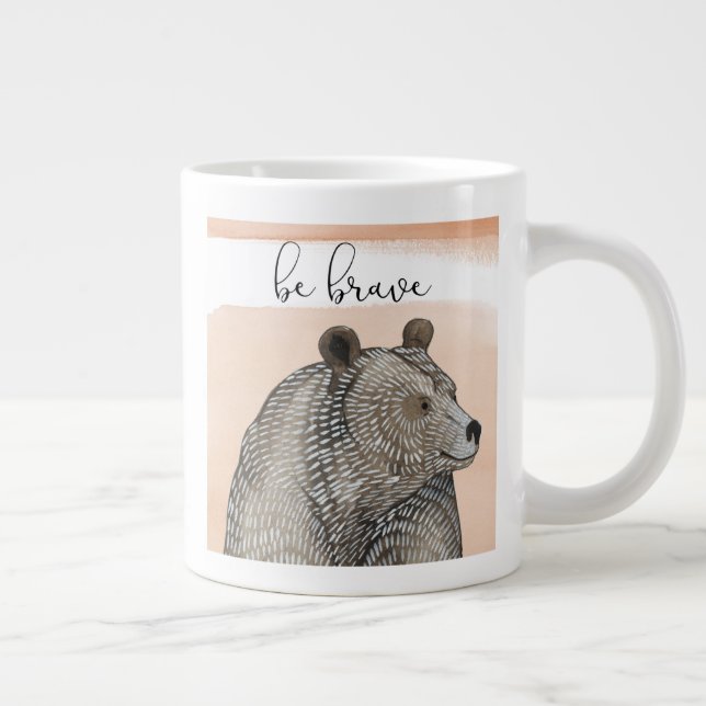 Grande Tasse Ours des boudins | Soyez courageux (Droite)