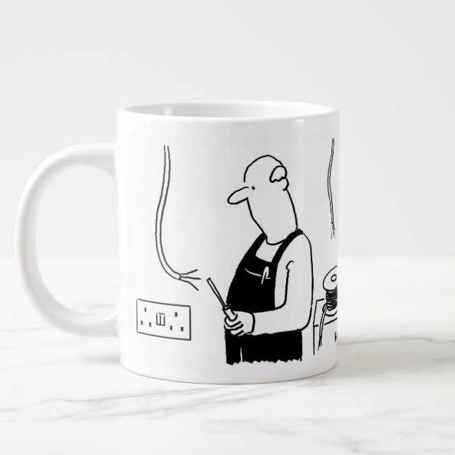 Grande Tasse Ouvrier ou électricien (Gauche)