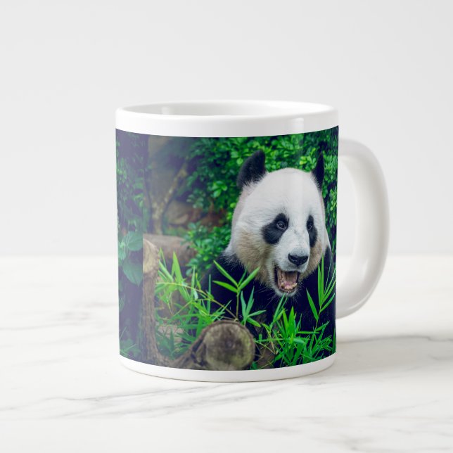 Grande Tasse Panda géant - forêt de la jungle (Devant droit)