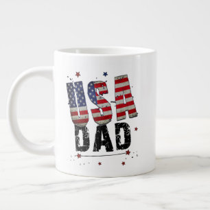 Grande Tasse Papa américain personnalisé
