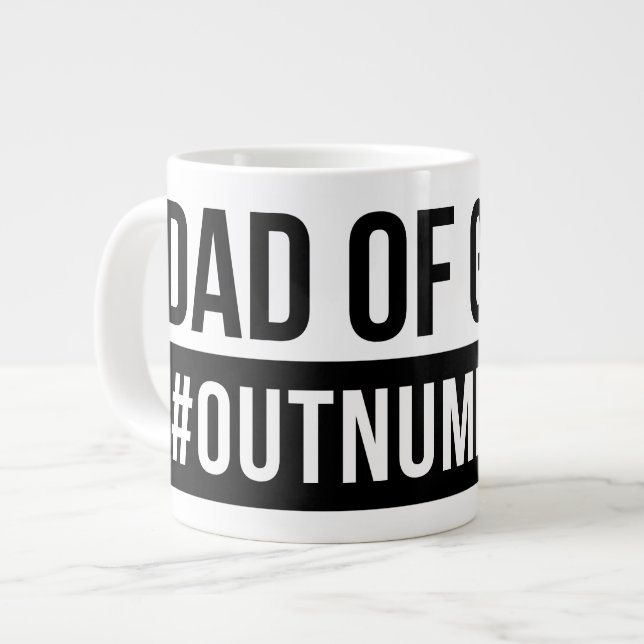 Grande Tasse Papa des filles #Surnuméroté (Devant gauche)