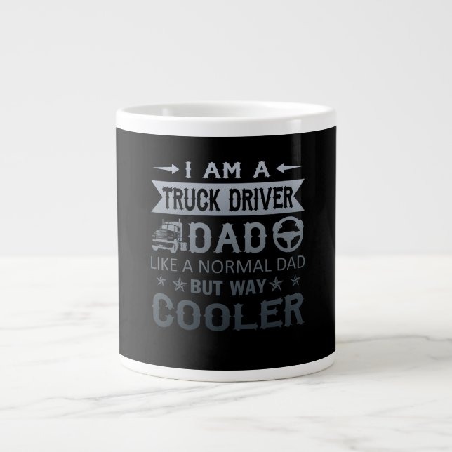 Grande Tasse Papa du chauffeur de camion (Devant)