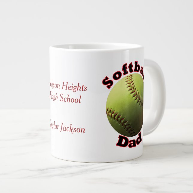 Grande Tasse Papa fier du base-ball (Devant droit)