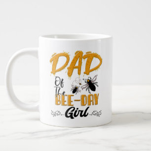 Grande Tasse Papa Of Bee Day Fille Hive Fête Correspondant Anni