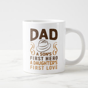 Grande Tasse Papa - Premier héros du fils, premier amour de la