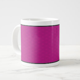 Grande Tasse Papillon Amour | Bordure en Dentelle Magenta