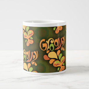 Grande Tasse Papillons super verts 60 Retro Motif