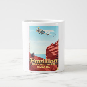 Grande Tasse Parc national Forillon, affiche de voyage du Canad