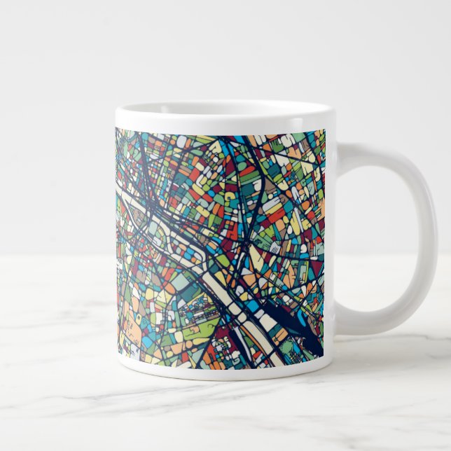 Grande Tasse Paris France| Carte colorée (Droite)