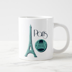 Grande Tasse Paris Turquoise