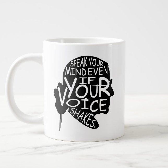 Grande Tasse Parle ton, même si ta voix tremble (Gauche)