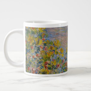 Grande Tasse Parterres de fleurs à Vétheuil, paysage impression