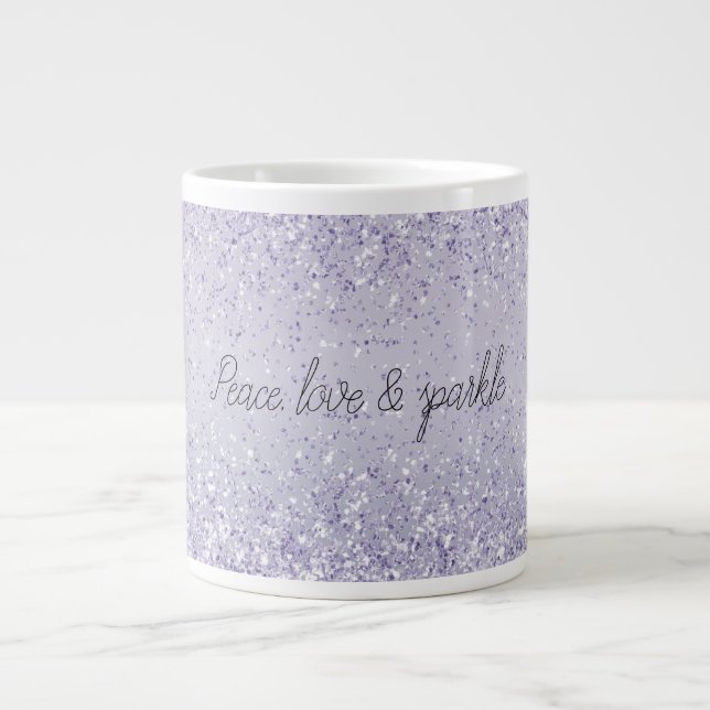 Grande Tasse Parties scintillant Ombre violette (Devant)
