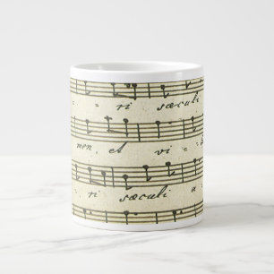 Grande Tasse Partition vintage, Partition musicale antique 1810