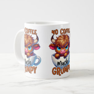 Grande Tasse Pas de café beaucoup grincheux