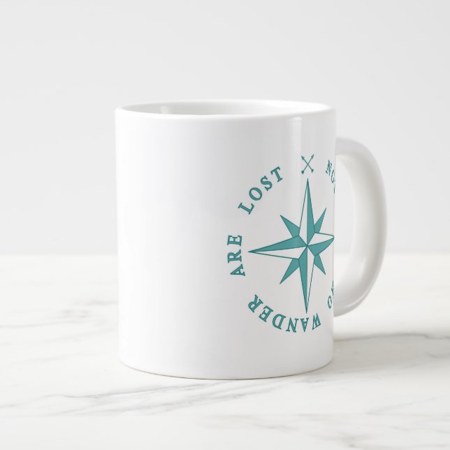 Grande Tasse Pas tous ce que Wander sont perdu (Devant droit)