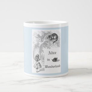 Grande Tasse Pastel Blue Vintage Alice au pays des merveilles