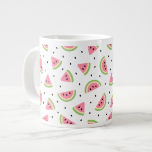 Grande Tasse Pastèque rose, Graines de pastèque, Motif d'été