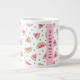 Grande Tasse Pastèque Rose, Pâtes De Pâques, Votre Nom