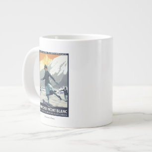 Grande Tasse Patinage sur glace - affiche de la promesse olympi