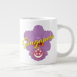 Grande Tasse Patriote de Singapour (orchidée)