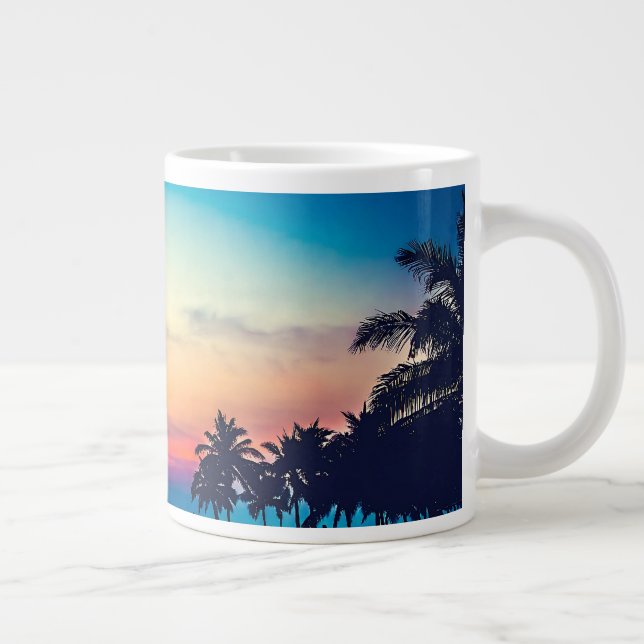 Grande Tasse Paysage naturel avec piscine Palmiers (Droite)
