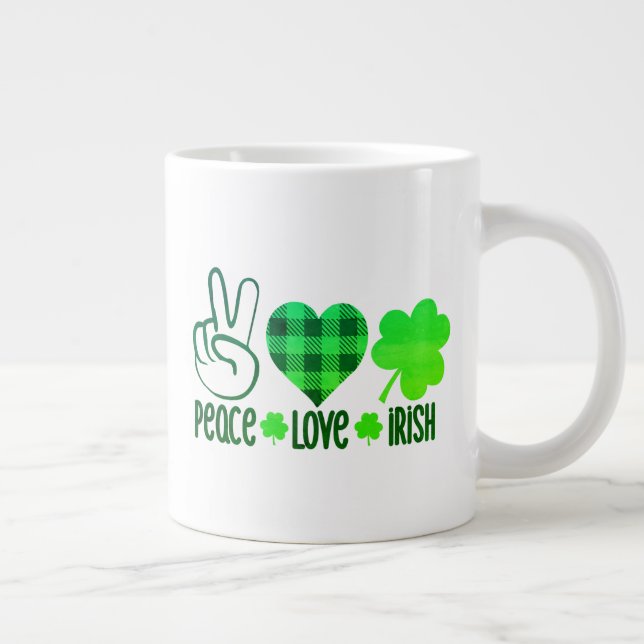 Grande Tasse Peace Love Irish-60682 (Droite)