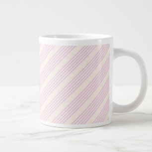 Grande Tasse Peaches et crème cinq bandes motif