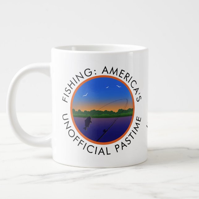 Grande Tasse Pêcher le passe-temps non officiel de l'Amérique (Gauche)