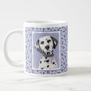 Grande Tasse Peinture Dalmatienne - Cute Original Chien Art