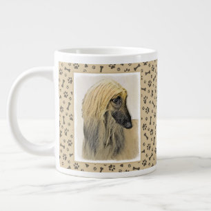Grande Tasse Peinture de la hache afghane - jolie art original 