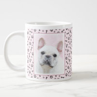 Peinture française de Bulldog (Crème/Blanc) - Art 