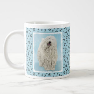 Grande Tasse Peinture Komondor - Cute Original Chien Art