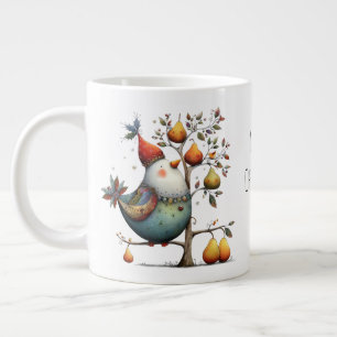Grande Tasse Perdrix fantaisiste dans un arbre de Noël aux poir