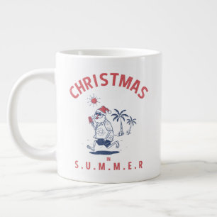 Grande Tasse Père Noël Drôle En Été Noël En Juillet