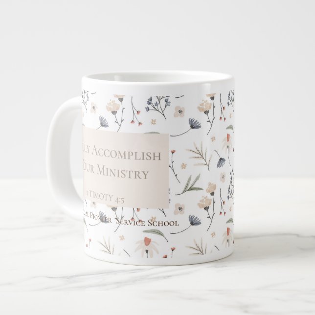 Grande Tasse Personalized gift for 2022 JW pioneer sisters (Devant gauche)