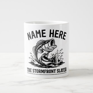 Grande Tasse Personalized Name Classic Bass Fishing Storm