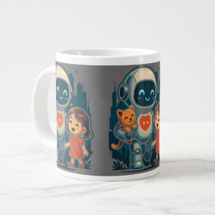 Grande Tasse Personnages d'IA et de Robot – Collection de Desig