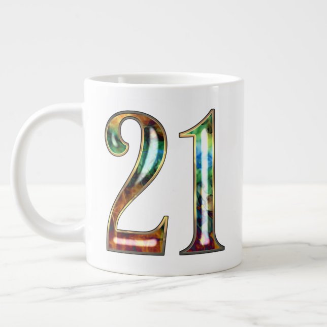 Grande Tasse Personnalisable 21 & Holding (Gauche)