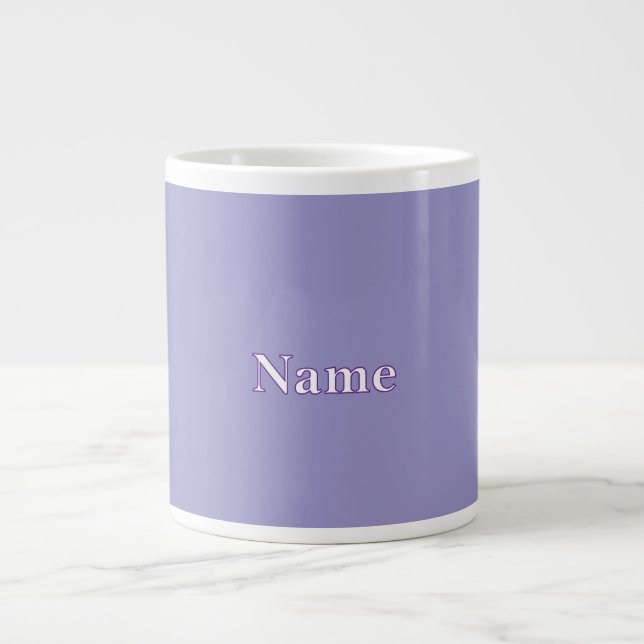 Grande Tasse Personnaliser Lavender Personnaliser Avec Le Nom (Devant)