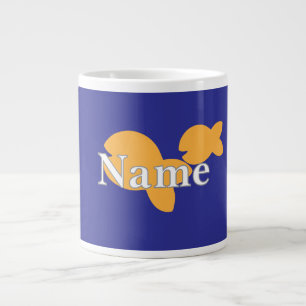 Grande Tasse Personnaliser le poisson bleu