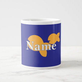 Grande Tasse Personnaliser le poisson bleu